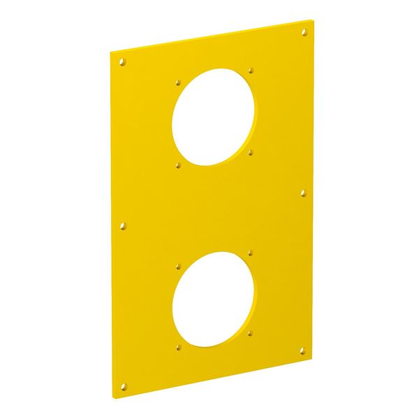 VHF-P8 Cover plate for double power socket, 38x38 160x105x3mm image 1