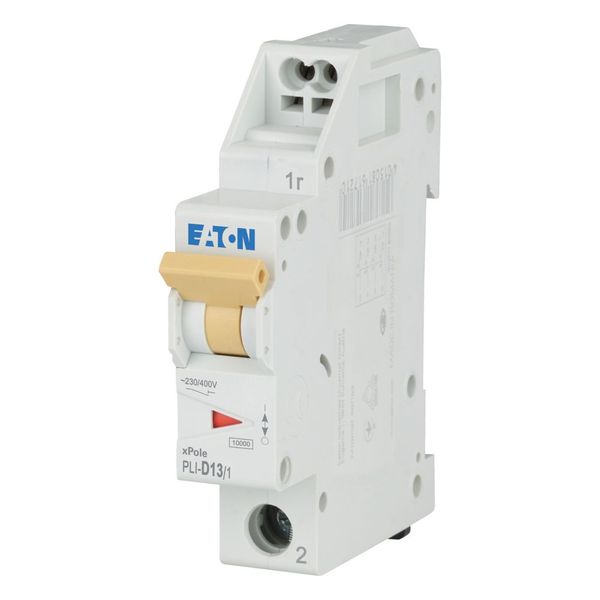 Miniature circuit breaker (MCB) with plug-in terminal, 13 A, 1p, characteristic: D image 2