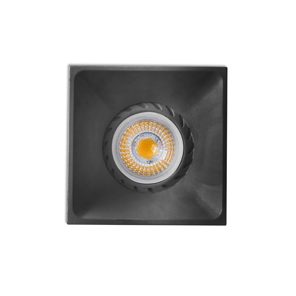 NEON BLACK RECESSED LAMP 1XGU10 SQUARE image 1