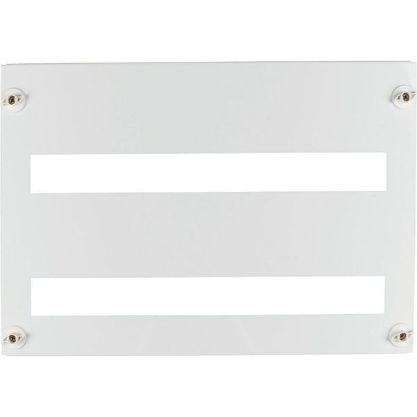 Front plate 45mm-Device cutout for 24 Module units per row, 2 rows, white image 4