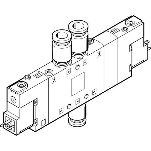 CPE18-M1H-5/3G-QS-10 Air solenoid valve image 1