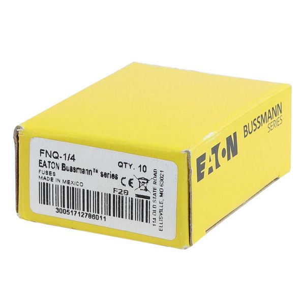 Fuse-link, LV, 0.25 A, AC 500 V, 10 x 38 mm, 13⁄32 x 1-1⁄2 inch, supplemental, UL, time-delay image 4