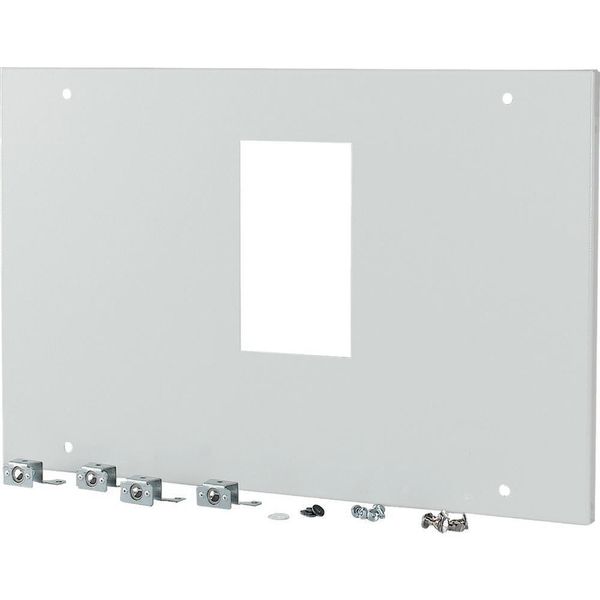 Front plate, NZM4, 4p, fixed version, W=425mm, grey image 5