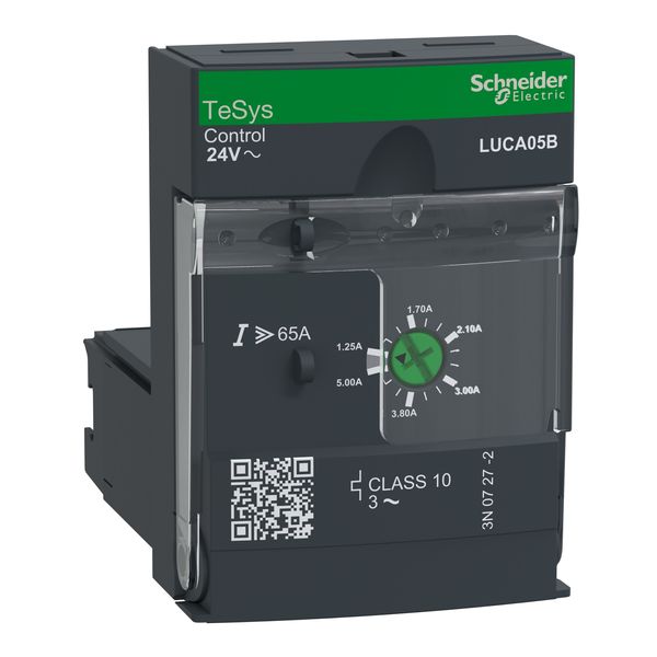 Standard control unit, TeSys Ultra, 1.25-5A, 3P motors, thermal magnetic protection, class 10, coil 24V AC image 4