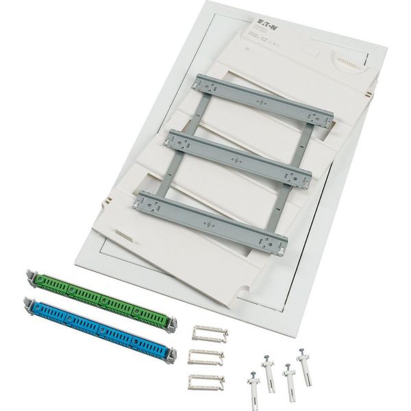Flush-mounting expansion kit with plug-in terminal 3 row, form of delivery for projects image 4