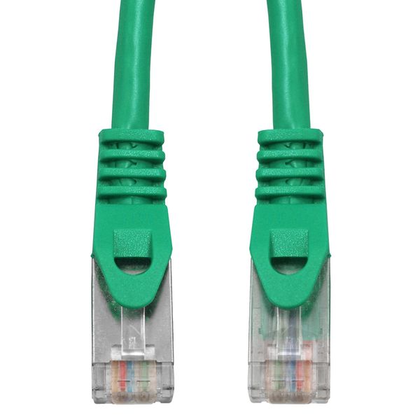 Patchcord RJ45 shielded, Cat.5e, PVC, green, 7.0m image 2