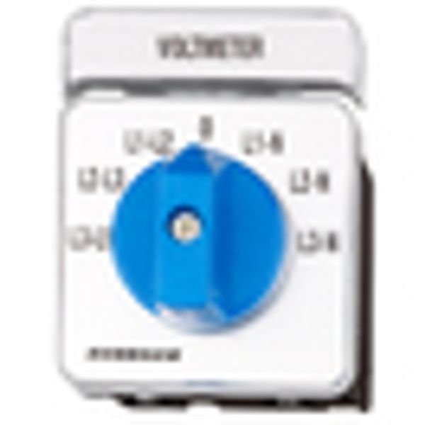Voltmeter-Selector Switch 3 x L-L / 3 x L-N, Panel mounting image 8