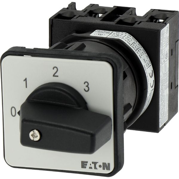 Step switches, T0, 20 A, centre mounting, 2 contact unit(s), Contacts: 3, 45 °, maintained, With 0 (Off) position, 0-3, Design number 8241 image 9