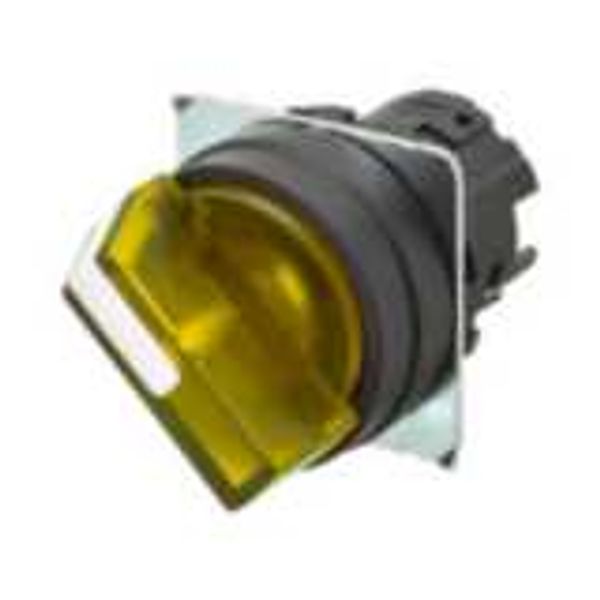 Selector A22NZ Ø22, 2 position, Lighted, bezel PLASTIC, AUTO RESET ON image 2