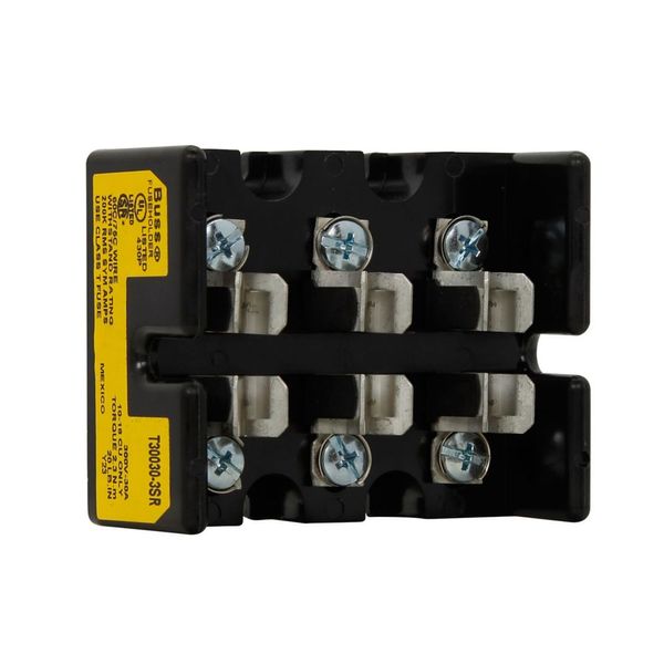 Eaton Bussmann series Class T modular fuse block, 300 Vac, 300 Vdc, 0-30A, Screw, Three-pole image 9