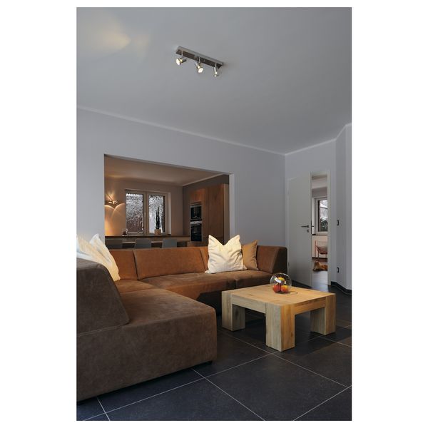 ASTO III wall- & ceiling lamp, GU10, max. 3x75W, brushed alu image 7