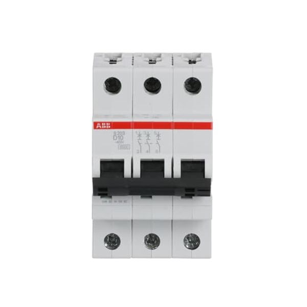 S203-D10 Miniature Circuit Breaker - 3P - D - 10 A image 4