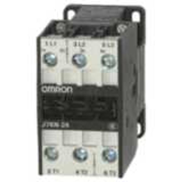 Contactor, 3-pole, 24A/11kW AC-3 (50A AC1), 24 VDC image 2