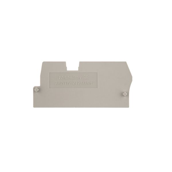 Partition plate (terminal), End and intermediate plate, 57.55 mm x 34. image 1