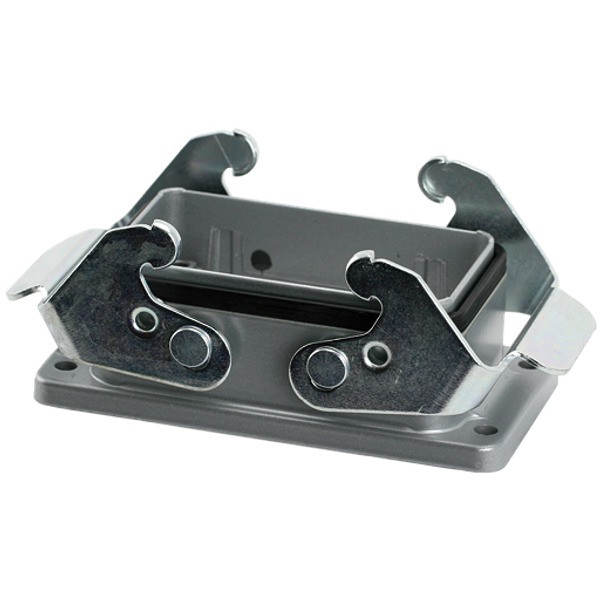 B10 Bulkhead mounted h., IP67 Double locking lever m. image 1