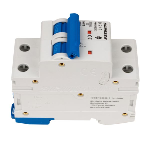 Miniature Circuit Breaker (MCB) AMPARO 10kA, D 2A, 2-pole image 5