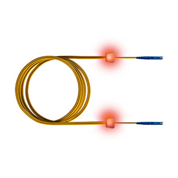 FO LED Patch Cord, Simplex, E2000/E2000, E09/125, OS2, 5m image 1