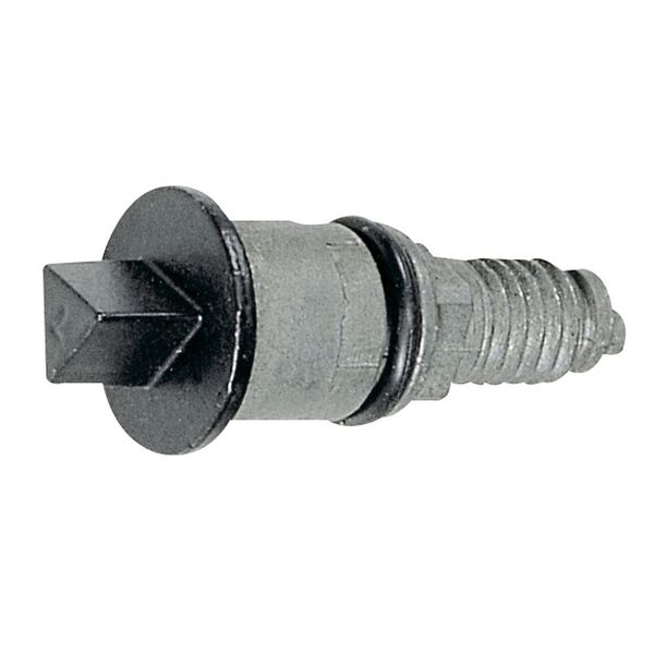 Metal rebate lock - 6.5 mm male triangle - metal image 1