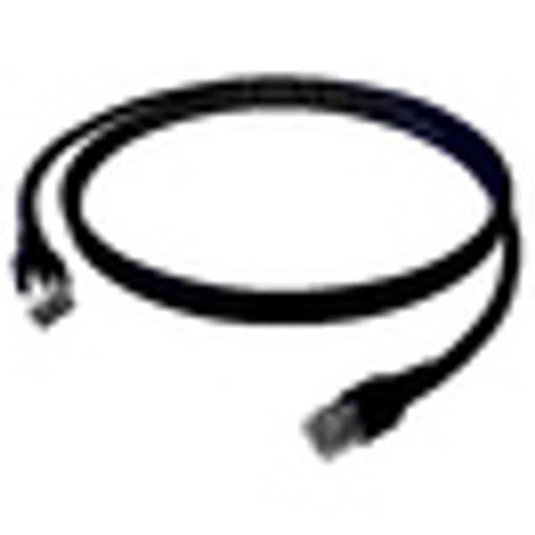 Patchcord RJ45 shielded Cat.6a 10GB, LS0H, black,   1.0m image 4