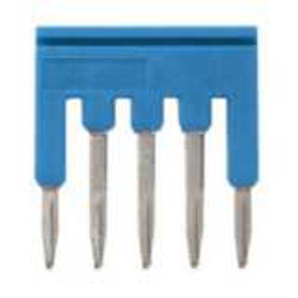 Short bar for terminal blocks 1 mm² push-in plus models, 5 poles, blue image 3