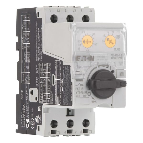 Motor-protective circuit-breaker, Complete device with standard knob, Electronic, 0.3 - 1.2 A, 1.2 A, With overload release, Screw terminals image 17