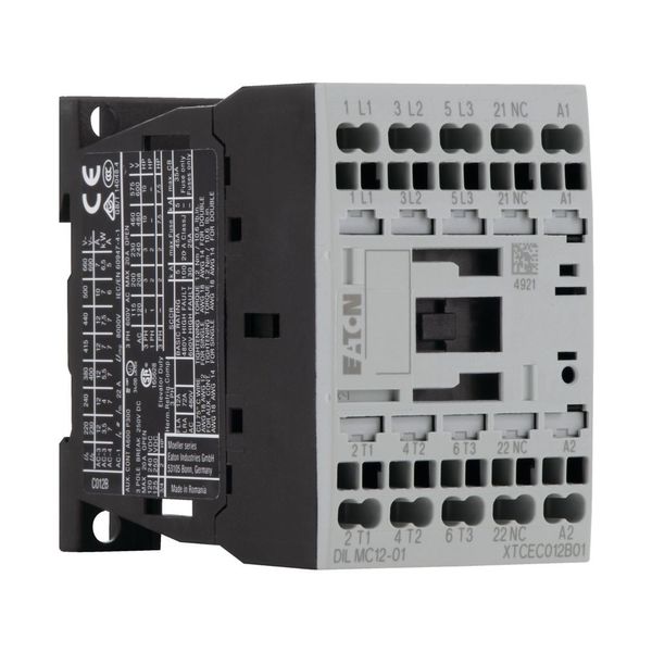 Contactor, 3 pole, 380 V 400 V 5.5 kW, 1 NC, 24 V 50 Hz, AC operation, Spring-loaded terminals image 14