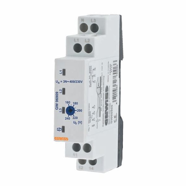 UNDERVOLTAGE MONITORING RELAY - 3 PHASE AC ELECTRICAL SYSTEM - 230/400V ac - 1 MODULE image 2