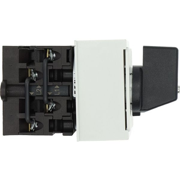 Step switches, T0, 20 A, service distribution board mounting, 2 contact unit(s), Contacts: 4, 45 °, maintained, Without 0 (Off) position, 1-2, Design image 9