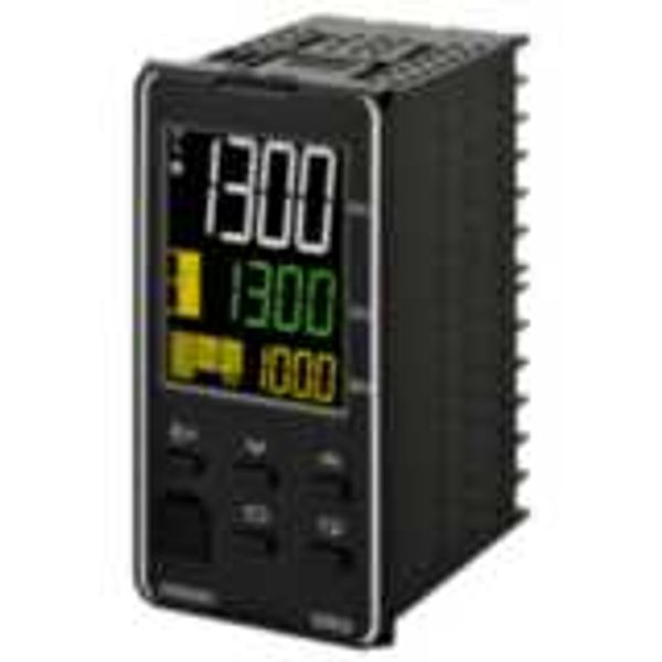 Temp. controller, PRO, 1/8 DIN (96 x 48 mm), 1 x Rel. OUT, 4 AUX, EVT. image 2