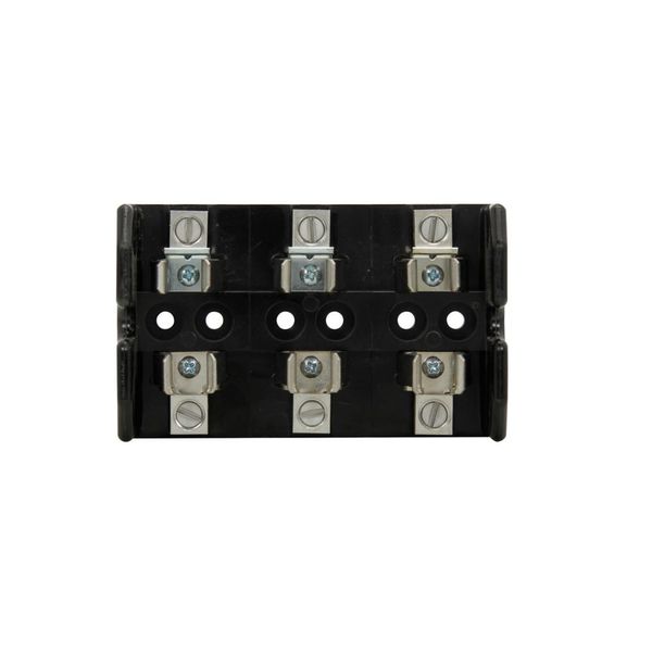 Eaton Bussmann series Class T modular fuse block, 600 Vac, 600 Vdc, 31-60A, Box lug, Three-pole image 1