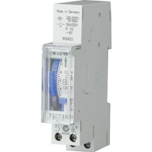 Series connection time switch 24 hrs., segments, autonomy, 1 TLE image 2