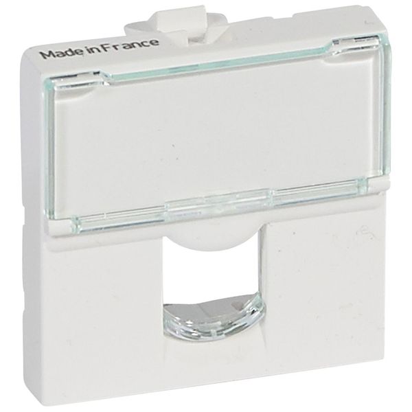 Faceplate Mosaic - for single Systimax connector - 2 modules - white image 2