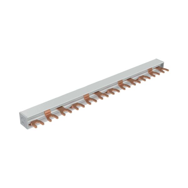 EVGK busbar fork, 3-phase, L1 - L2 - L3, shortenable version with end caps included, 12 module units, 10 mm² image 14