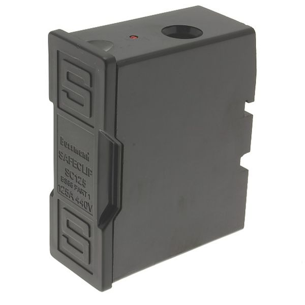 Fuse-holder, LV, 125 A, AC 550 V, BS88/F3, 1P, BS, front connected, black image 3