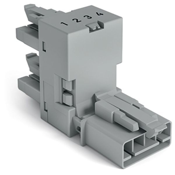 h-distribution connector 4-pole Cod. B gray image 2