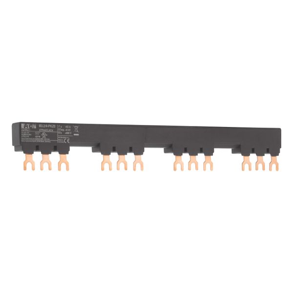 Three-phase busbar link, Circuit-breaker: 4, 234 mm, For PKZM0-... or PKE12, PKE32 without side mounted auxiliary contacts or voltage releases image 8