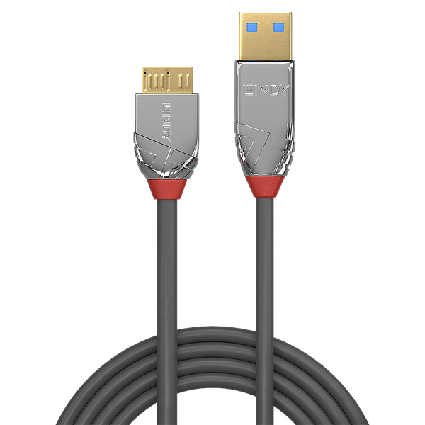 0.5m USB 3.2 Type A to Micro-B Cable, 5Gbps, Cromo Line USB Type A Male to Micro-B Male image 2