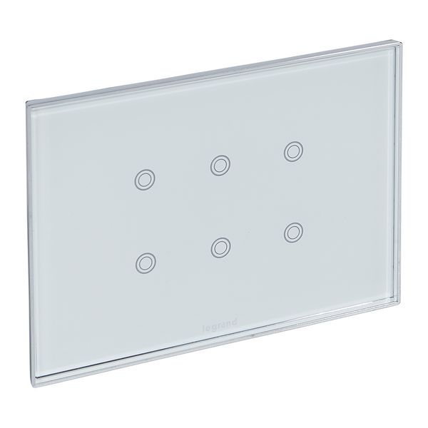 KNX touch control mechanism Arteor - 6 actuation points - white image 1