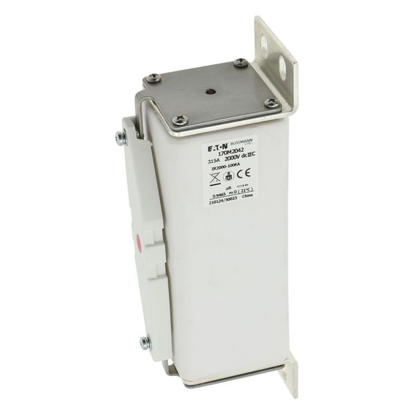 Fuse-link, high speed, 315 A, DC 2000 V, 65 x 89 x 213 mm, aR, IEC, with indicator image 13