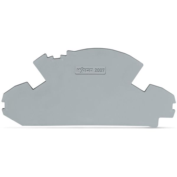 End plate 1.5 mm thick without lock-out seal option gray image 3