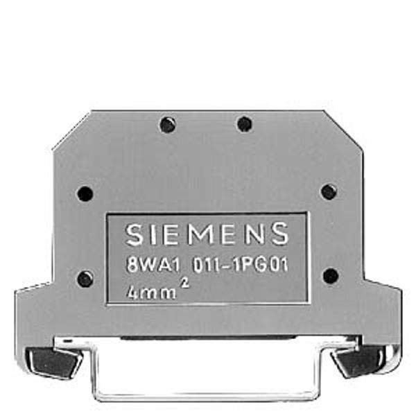 Through-type terminal thermoplastic, screw connection on both sides, single t... image 1