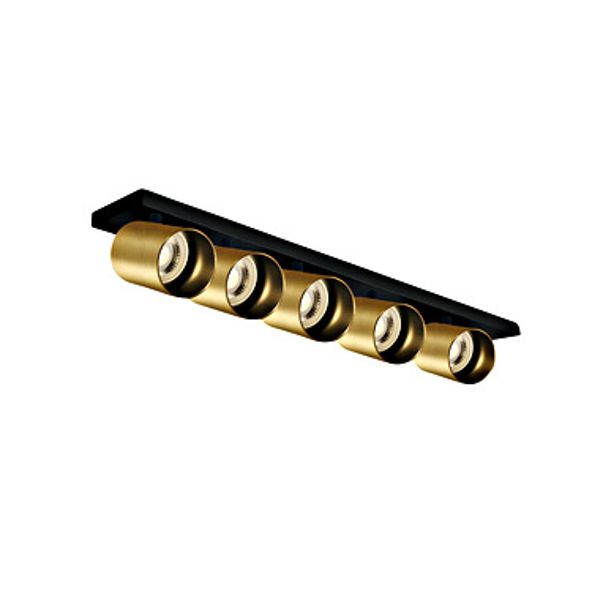 Acrux 5x10W 100-240V GU10 IP20 brushed brass image 1