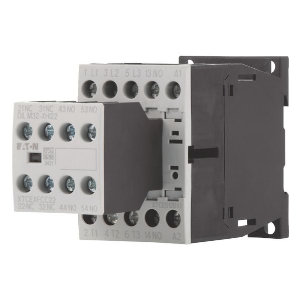 Contactor, 380 V 400 V 5.5 kW, 3 N/O, 2 NC, 230 V 50 Hz, 240 V 60 Hz, AC operation, Screw terminals image 3