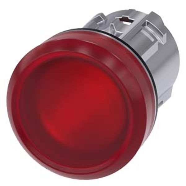 Indicator lights, 22 mm, round, metal, shiny, red, lens, smooth, with laser l... image 1