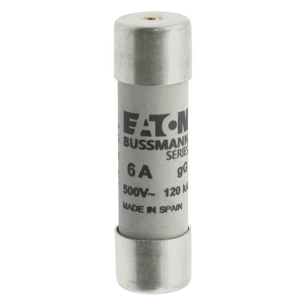 Fuse-link, LV, 6 A, AC 500 V, 14 x 51 mm, gL/gG, IEC, with striker image 16