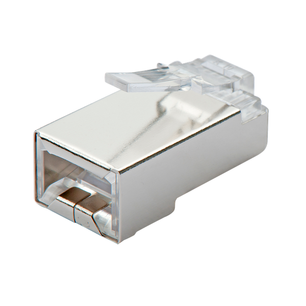 RJ-45 Connector STP Cat.5e 10x for patch cord, crimp type image 2