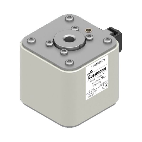 Fuse-link, high speed, 900 A, AC 1000 V, size 3, 74 x 92 x 91 mm, aR, IEC, UL, single indicator image 7