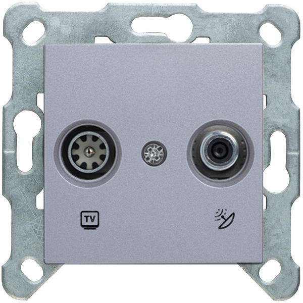 Karre Plus-Arkedia Silver Sat Socket Terminated (Sat-TV) image 1