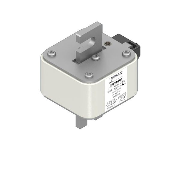 Fuse-link, high speed, 800 A, AC 690 V, size 3, 74 x 92 x 111 mm, aR, IEC, single indicator image 15