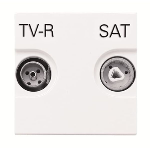 N2251.8 BL TV-R/SAT loop-through outlet - 2M - White image 1